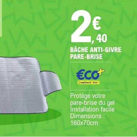 bâche anti-givre pare-brise eco+