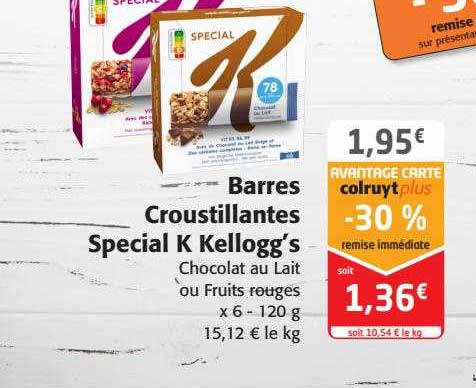 Barres Croustillantes Spécial K Kellogg's