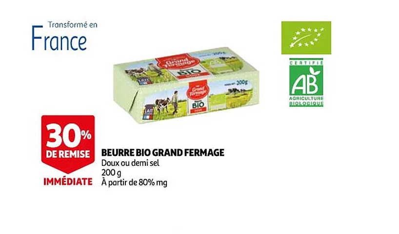 beurre bio grand fermage