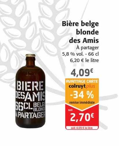bière belge blonde des amis