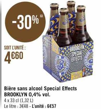 bière sans alcool spécial effects brooklyn 0,4% vol.
