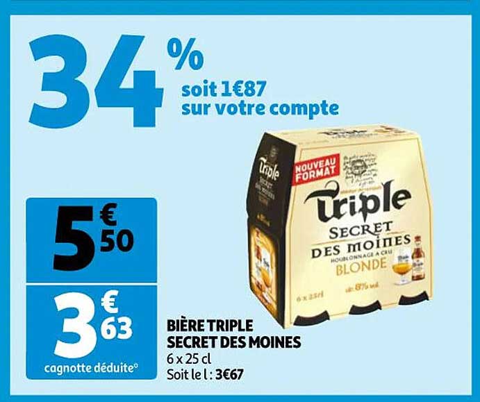 Bière Triple Secret Des Moines