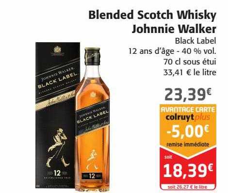 blended scotch whisky johnnie walker black label