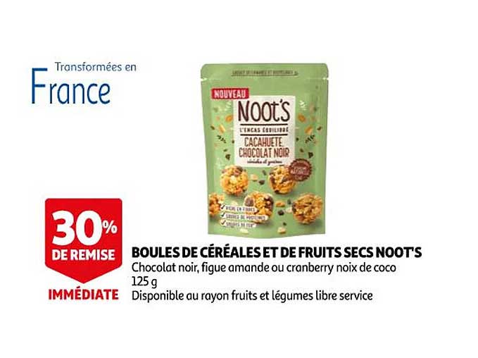Boules De Céréales De Fruits Secs Noot's