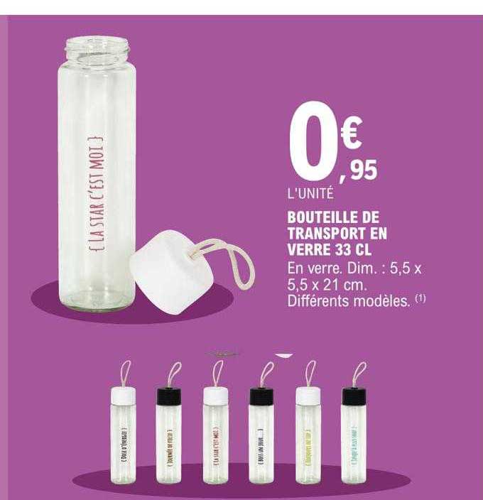 bouteille de transport en verre 33cl