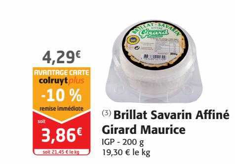 brillat savarin affiné girard maurice