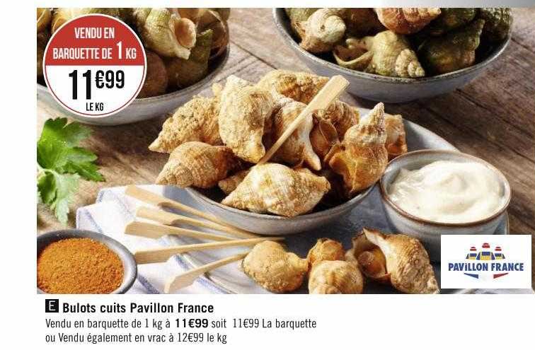bulots cuits pavillon france