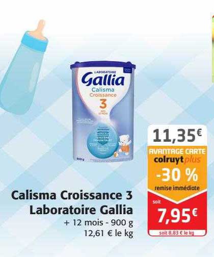 Calisma Croissance 3 Laboratoire Gallia