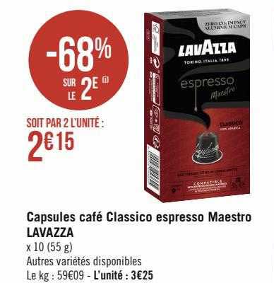 capsules café classico espresso maestro lavazza
