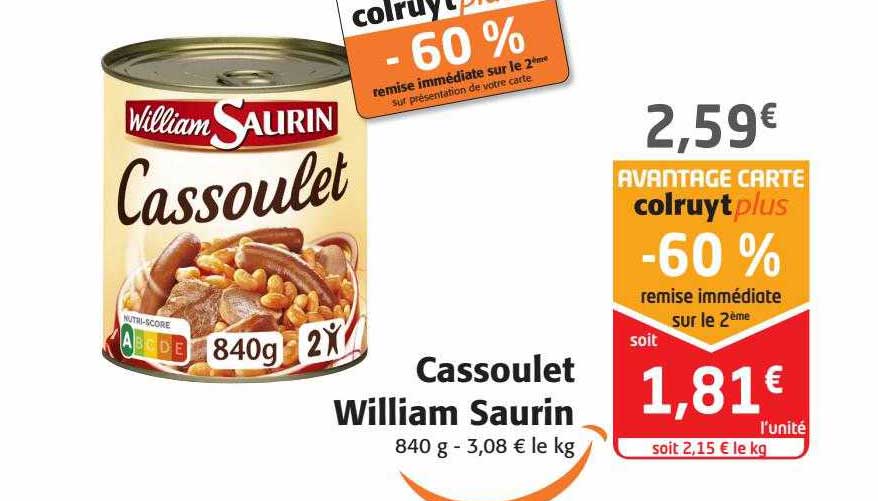 cassoulet william saurin