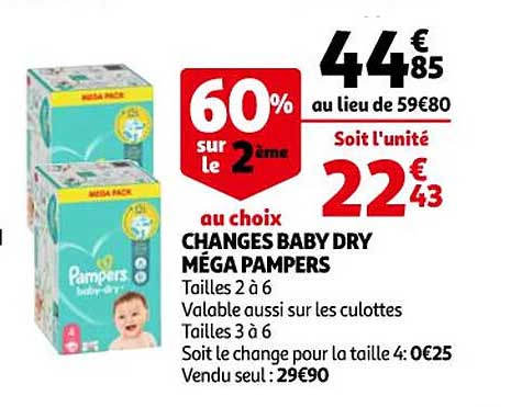 Changes Baby Dry Méga Pampers