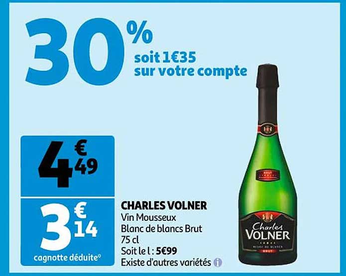 charles volner vin mousseux blanc de blancs brut