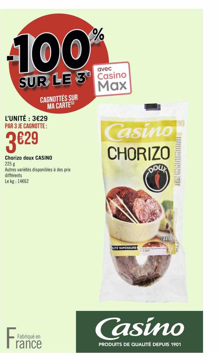 Chorizo Doux Casino