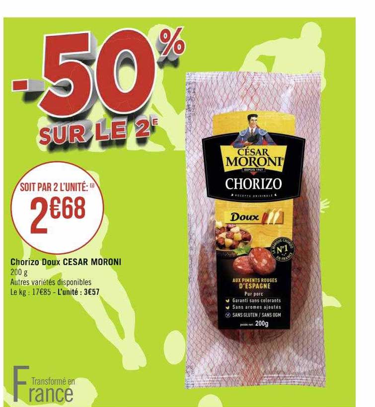 Chorizo Doux César Moroni