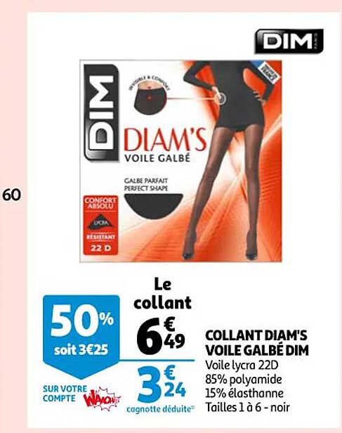 collant diam's voile galbé dim
