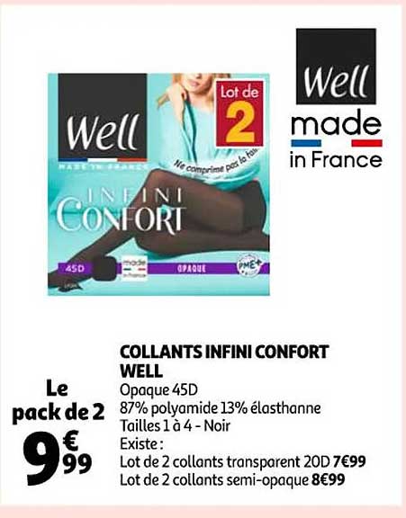 collants infini confort well