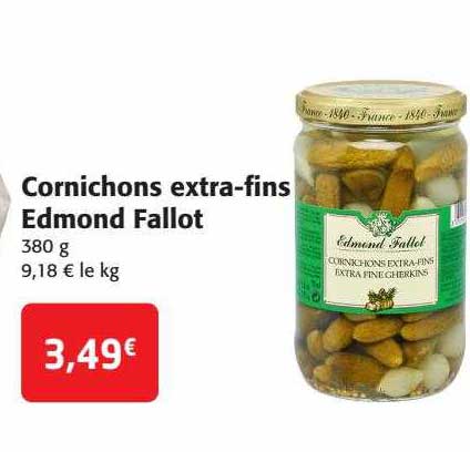 cornichons extra-fins edmond fallot