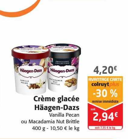 crème glacée häagen-dazs