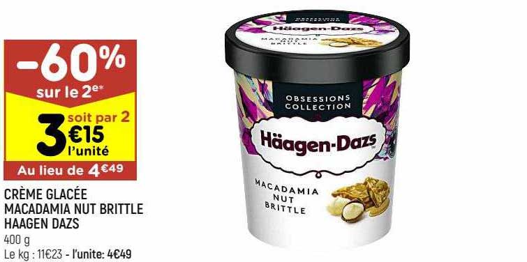 crème glacée macadamia nut brittle häagen dazs