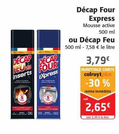 Décap Four Express Mousse Active Ou Décap Feu