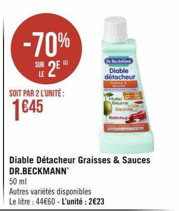 diable détacheur graisses & sauces dr. beckmann