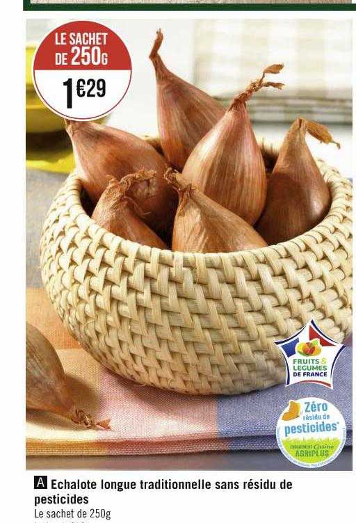 échalote Longue Traditionnelle Sans Résidu De Pesticides