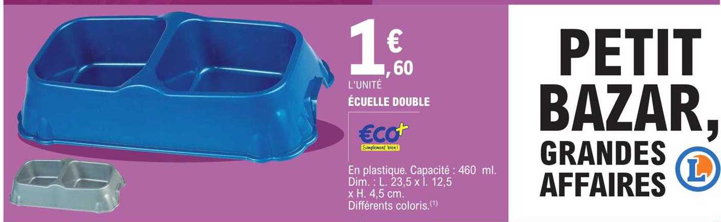 écuelle double eco+