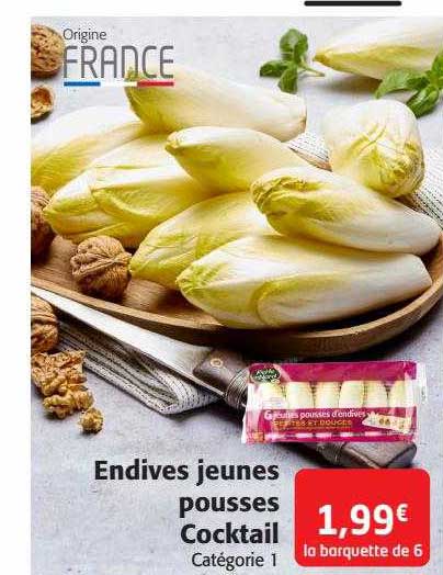 endives jeunes pousses cocktail
