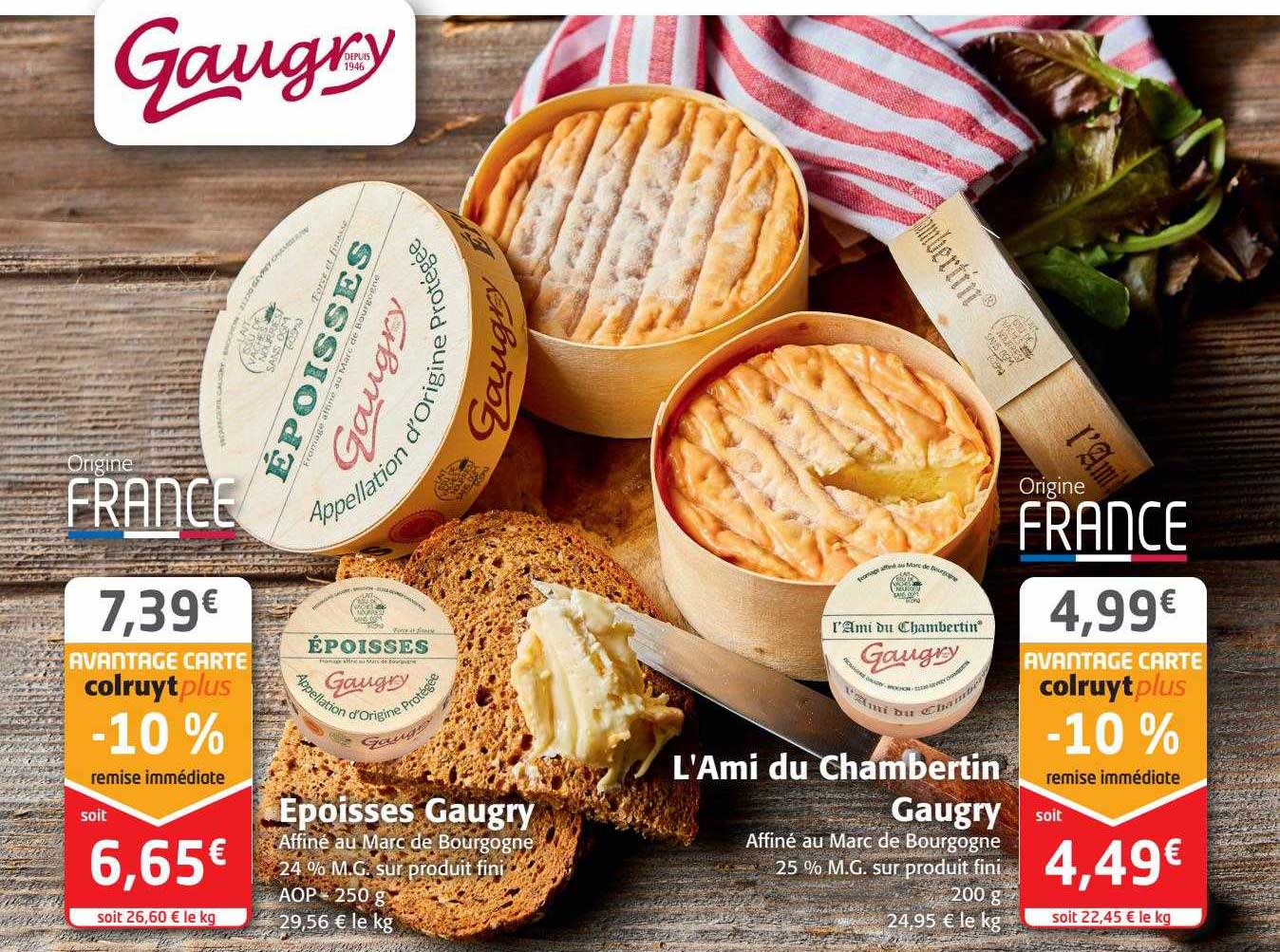 epoisses gaugry l'ami du chambertin gaugry