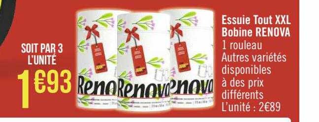 essuie tout xxl bobine renova