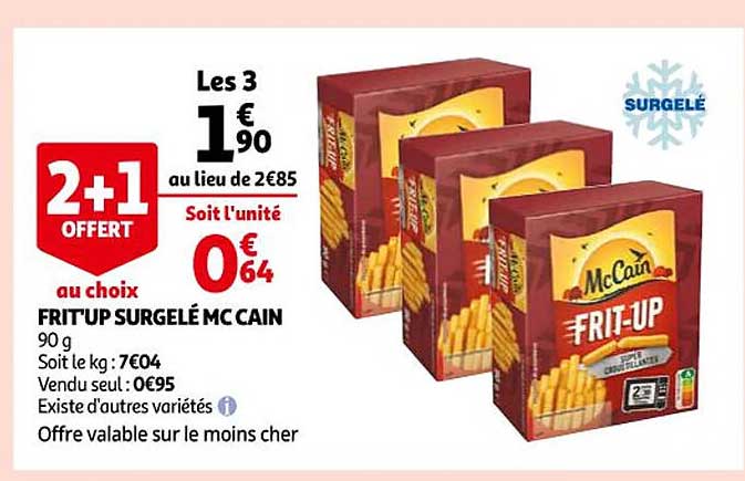 frit'up surgelé mc cain