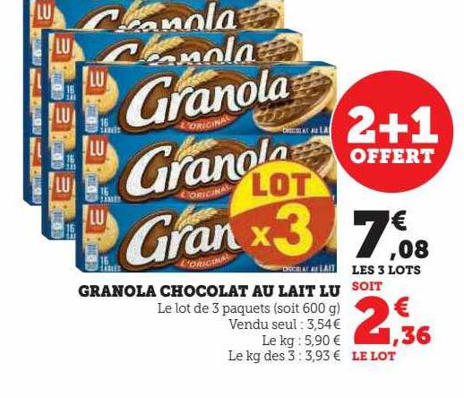 Granola Chocolat Au Lait Lu