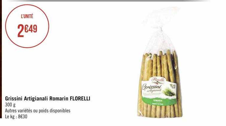 grissini artigianali romarin florelli