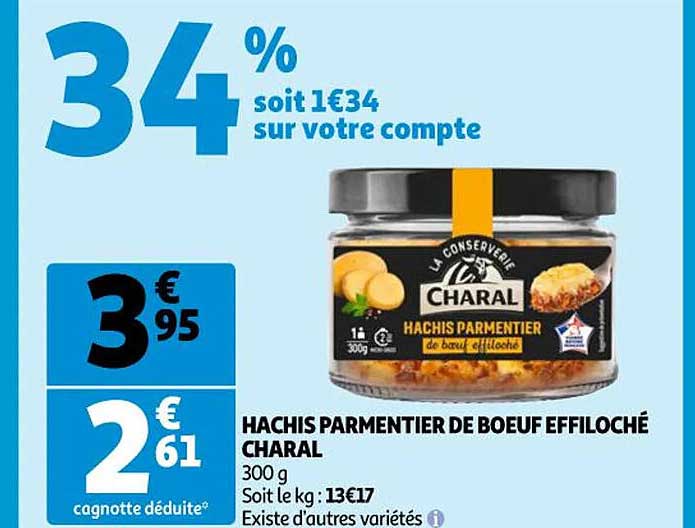 Hachis Parmentier De Bœuf Effiloché Charal