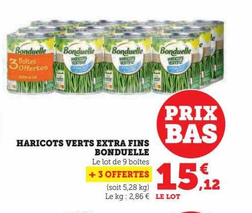 Haricots Verts Extra Fins Bonduelle