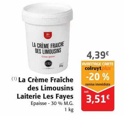 La Crème Fraîche Des Limousins Laiterie Les Fayes