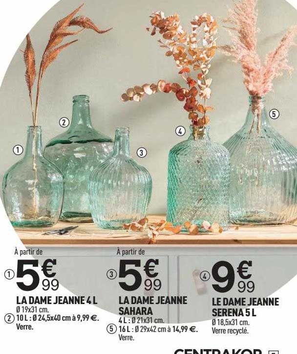la dame jeanne 4l la dame jeanne sahara le dame jeanne serena 5l