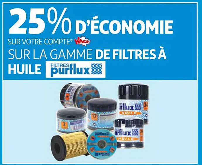 la gamme de filtres à huile filtres purflux