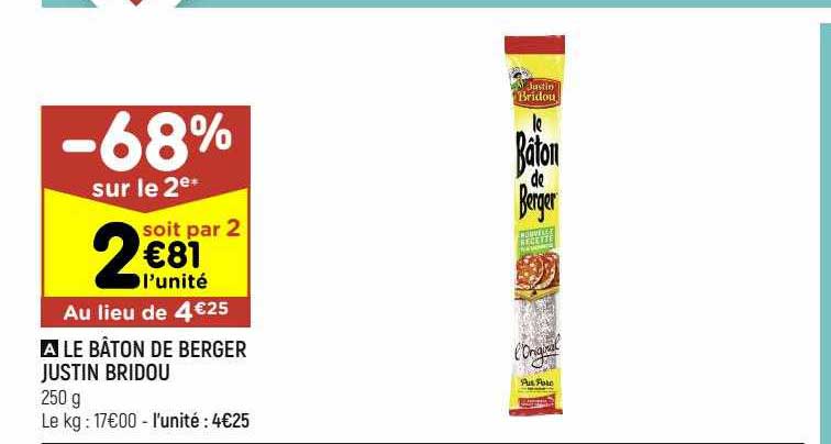 le bâton de berger justin bridou