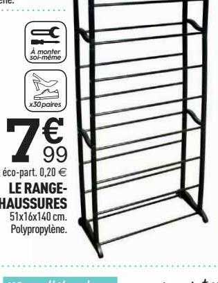 le range-chaussures 51x16x140cm