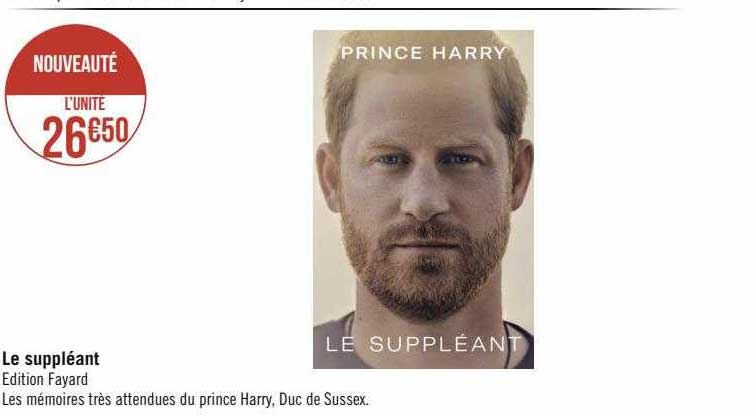 le suppléant prince harry
