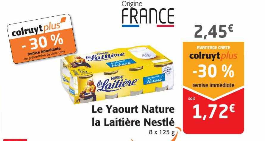 Le Yaourt Nature La Laitière Nestlé