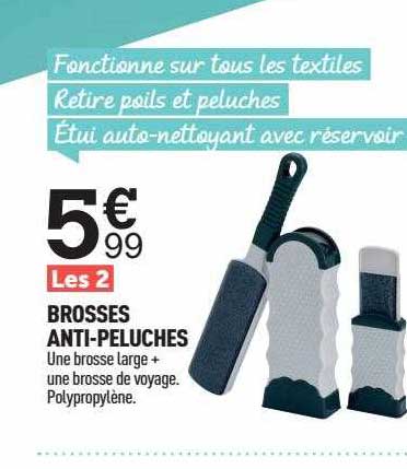 les 2 brosses anti-peluches