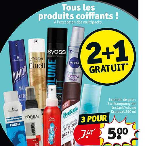 les produits coiffants !