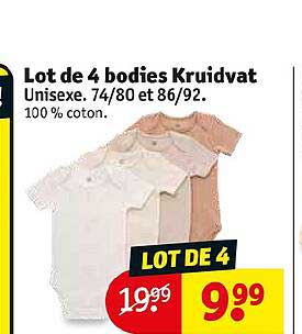 Lot De 4 Bodies Kruidvat
