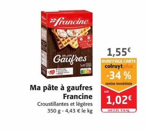 Ma Pâte à Gaufres Francine