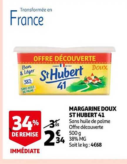 margarine doux st hubert 41
