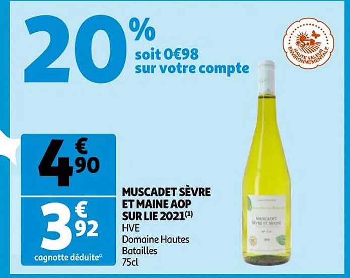 muscadet sèvre et maine aop sur lie 2021