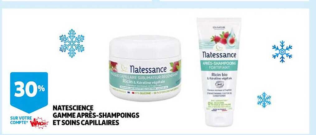 natescience gamme après-shampoings et soins capillaires