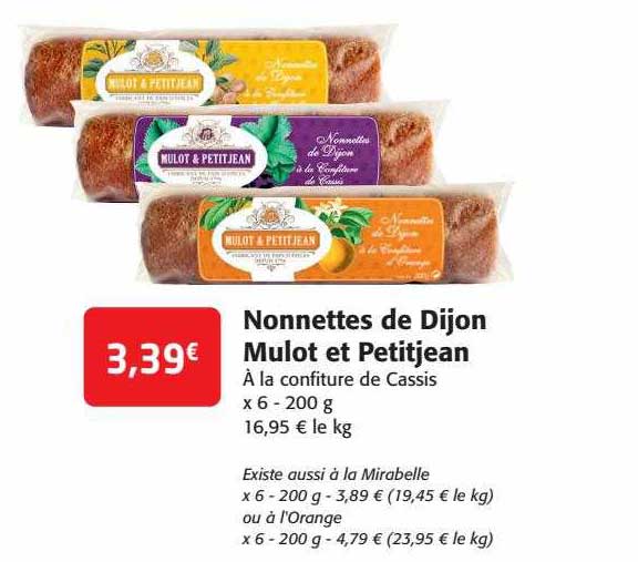 nonnettes de dijon mulot et petitjean
